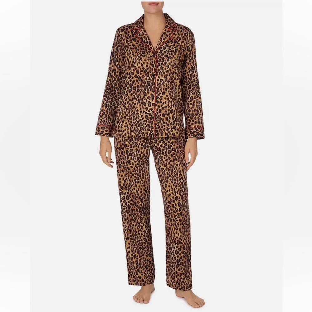 Lauren Ralph Lauren Leopard Print Pajama Set